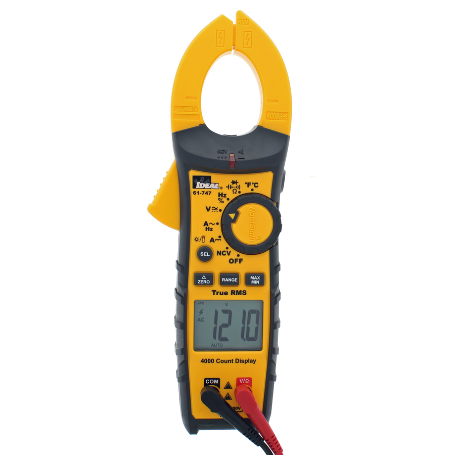 TightSight™ Clamp Meter 400A AC/DC TRMS w/Flashlight, NCVT & Temp