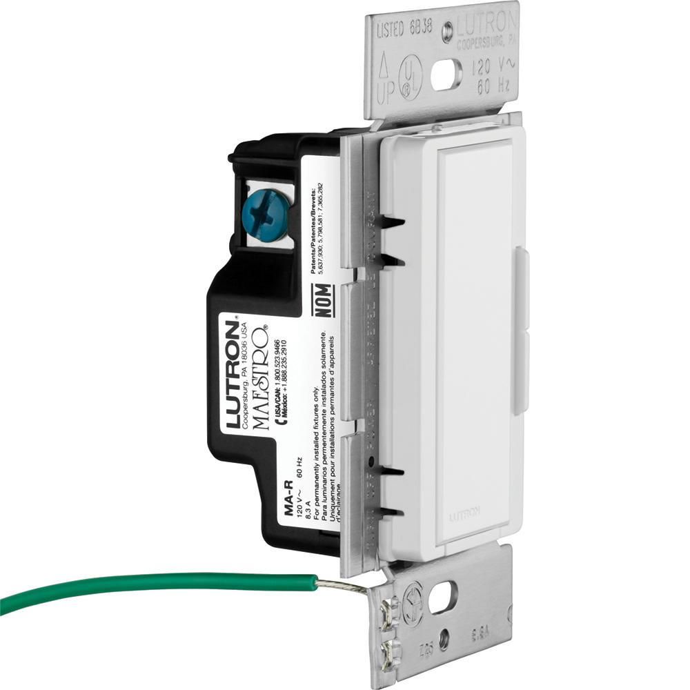 Télécommande De Gradateur Intelligent Maestro Lutron Blanc MA-RH-WH-CSA - Rona