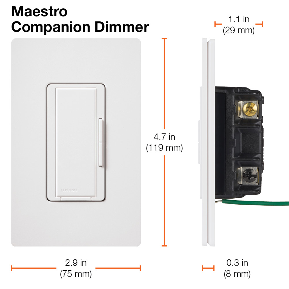 Télécommande De Gradateur Intelligent Maestro Lutron Blanc MA-RH-WH-CSA - Rona