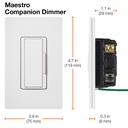 Télécommande De Gradateur Intelligent Maestro Lutron Blanc MA-RH-WH-CSA - Rona
