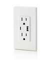 Leviton T5638 18W USB Type-a/C in-Wall Charger with 15A Outlet, USB Charger for Smartphones, White
