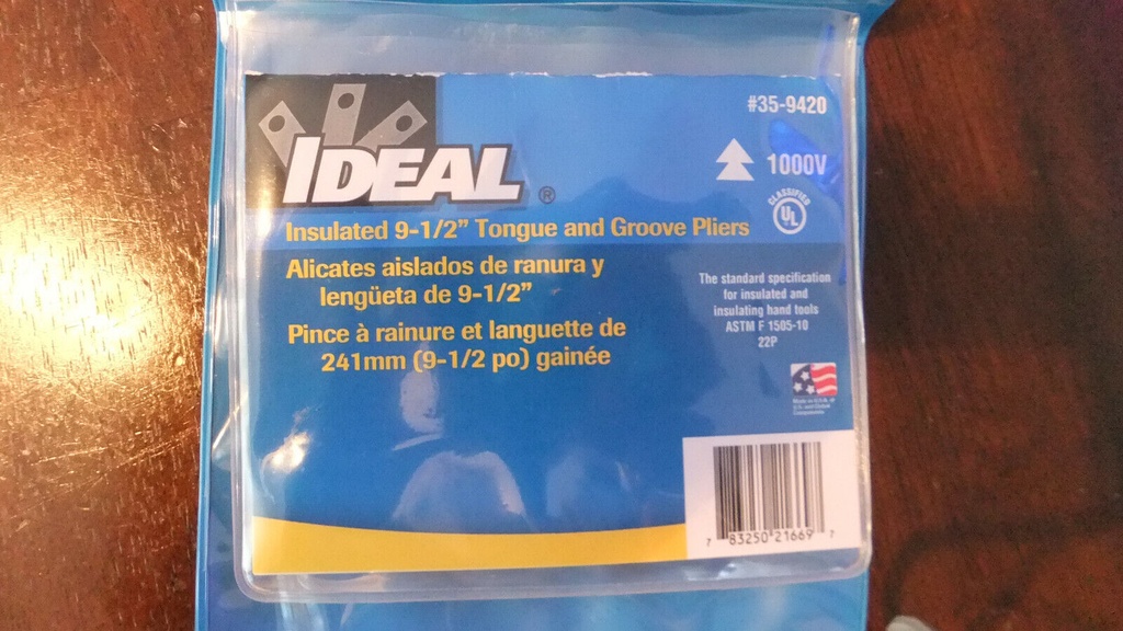 Insulated Tongue & Groove Pliers