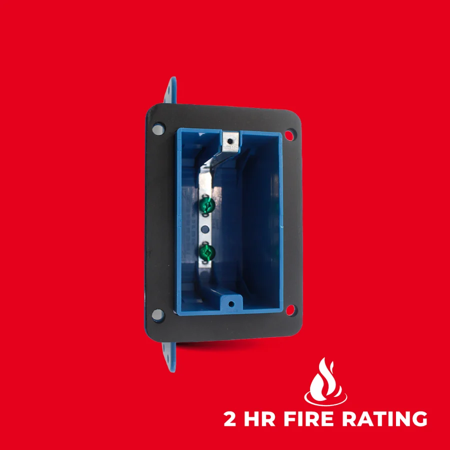 One Gang Insulated Vapour Proof Non-metallic Switch and Outlet Box | PB01VB