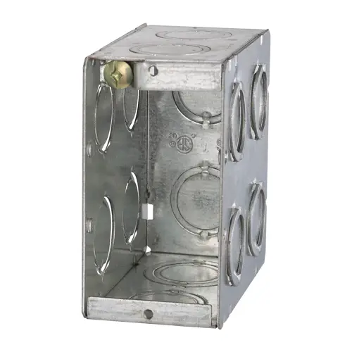 One Gang Masonry Box That Is 3-1/2" Deep 21CU.IN. With Concentric knockouts | MBD-1K
