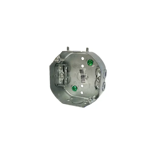  4" Octagonal Box with Cable Clamps & Mounting Bracket - Shallow | 54151-LA