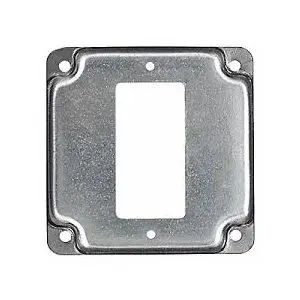 [X703268]  4" Square Box Cover Single Decora Device