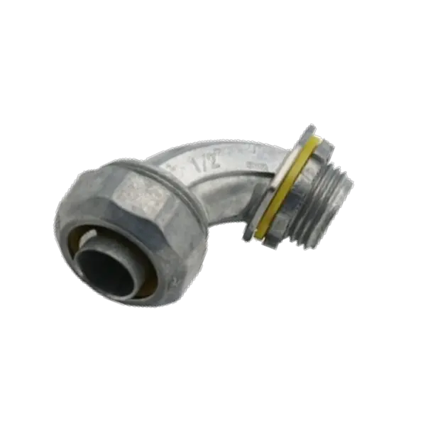 10mm (3/8") 90 Degree Metallic Liquid Tight Connector