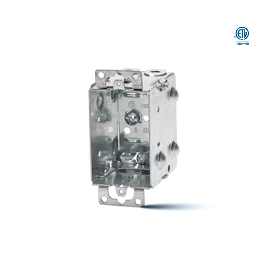 [1104-L] Single Gangable Device Box with Flush Ear | 1104-L