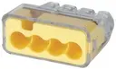 In-Sure® Push-In Wire Connectors, Model 34 4-Port Yellow, Box of 1,000
