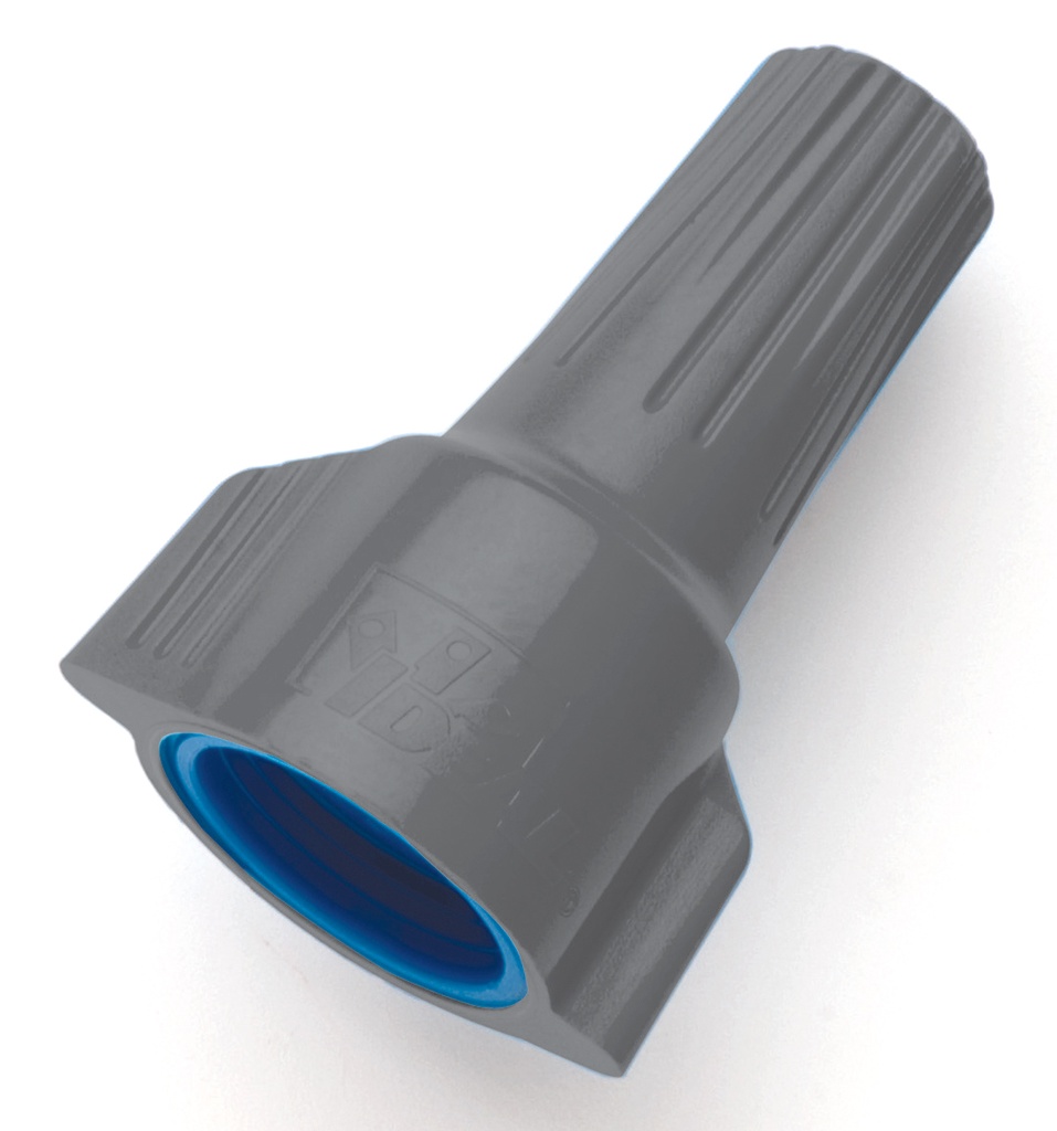 WeatherProof Wire Connectors, Model 63® Gray/Blue, Card of 15