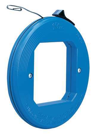 Blued-Steel™ Fish Tape, Thumb-Winder™ Case, 50' x 1/8"