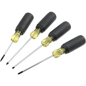 4-Piece Mini Cushioned-Grip Electronics Screwdriver Set