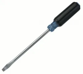 Heavy-Duty Keystone Tip Screwdriver 3/8" x 8", Round Shank