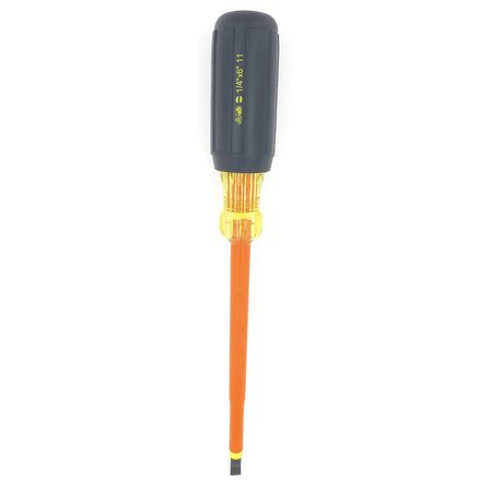 Insulated Slotted Screwdriver 1/4" x 6"
