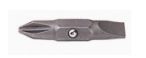 Multi-Bit Screwdriver Replacement Tip, 1/4" Slotted x #2 Phillips