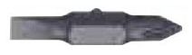 Multi-Bit Screwdriver Replacement Tip, 3/16" Slotted x #1 Phillips