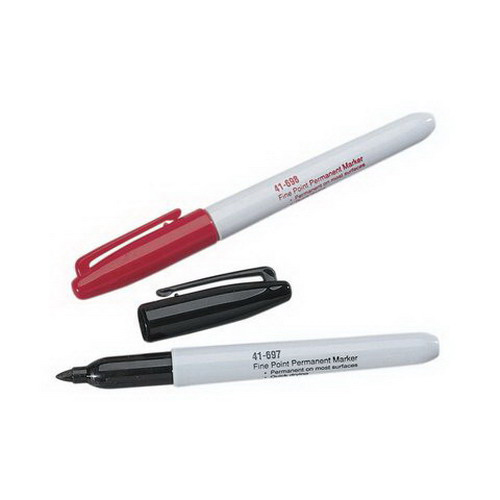 [41-697] Marking Pen, Black, Box of 12