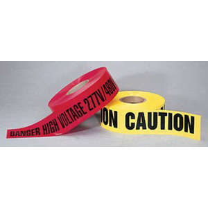 [42-012] Barricade Tape, "Caution Do Not Enter", 2 mil Yellow, 3" x 1,000'