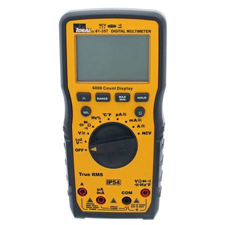 Multimeter 1000V Auto Range TRMS 6000 Count Display w/NCVT, Temp & LoZ