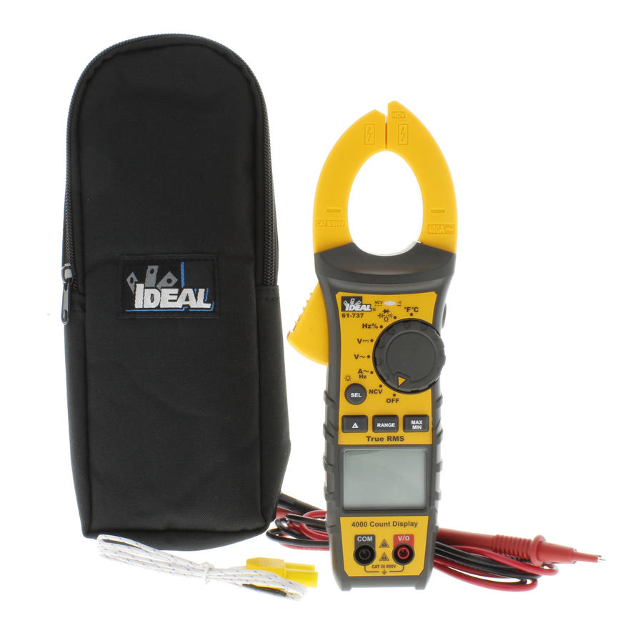 [61-737] Clamp Meter 400A AC TRMS w/ NCVT & Temp