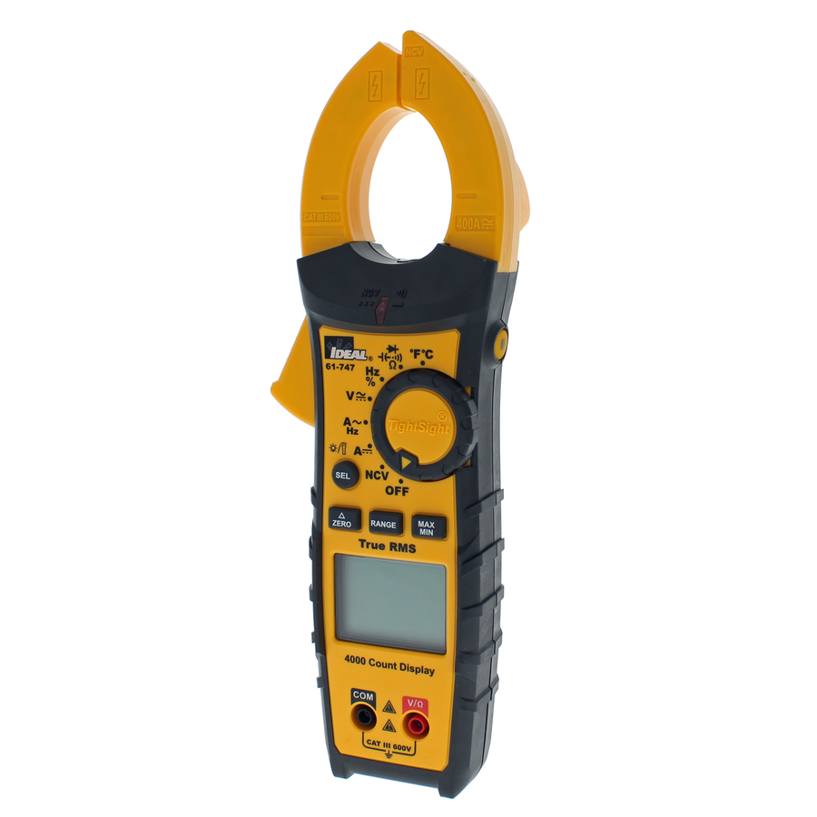TightSight™ Clamp Meter 400A AC/DC TRMS w/Flashlight, NCVT & Temp