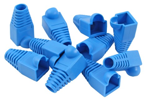 [85-383] CAT 6/6A Strain Relief Boots, Card of 25