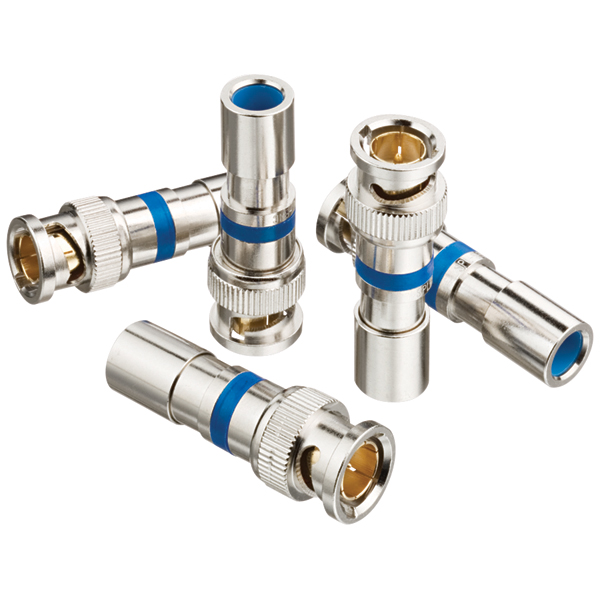 InSITE™ RTQ™ BNC Compression Connectors, RG-6/6Q & Plenum 6/6Q, Card of 15