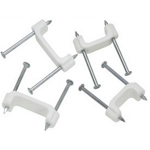 1/2" Plastic Insulated Staples, Jar of 225