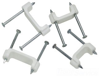 3/4" Plastic Insulated Staples, Bag of 100