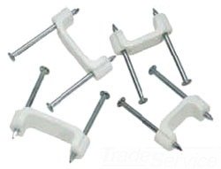 3/4" Plastic Insulated Staples, Jar of 200