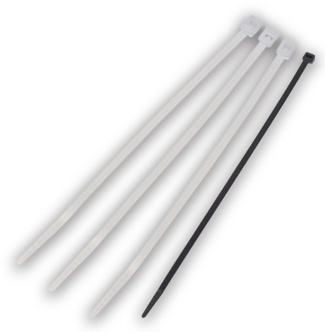 Miniature Cable Ties, 8", 18 lb, Bag of 1,000