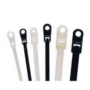 Cable Ties Mounting Head, 8", 50 lb, Bag of 100