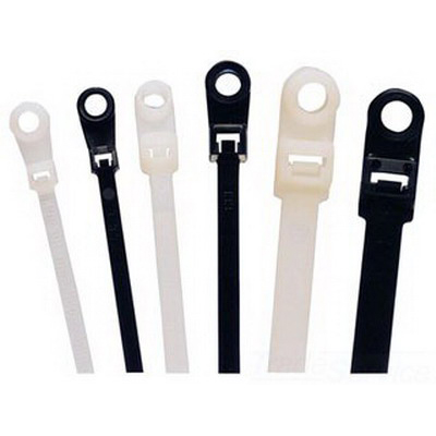 Cable Ties Mounting Head, 14", 50 lb, Bag of 100