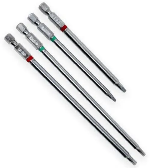 Impact Bit - #1 Robertson x 4"-Green ring -PKG