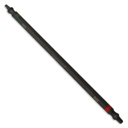 Impact Bit-Double Ended-Rob #2 & #1 x 4" -RD/GRN PKG