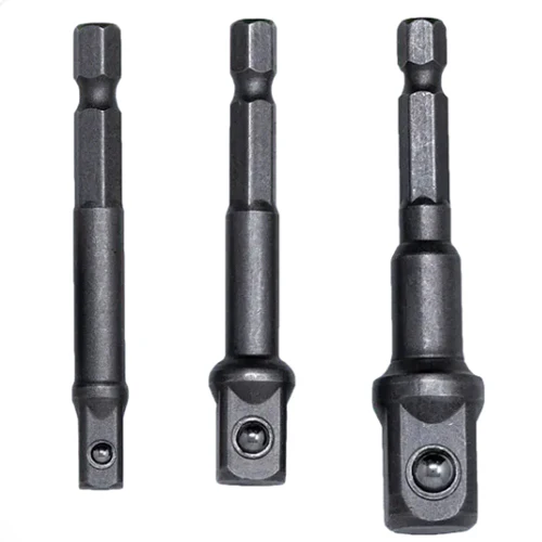 Impact Driver Socket Adaptor Set 1/4, 3/8", 1/2" x 2.5"