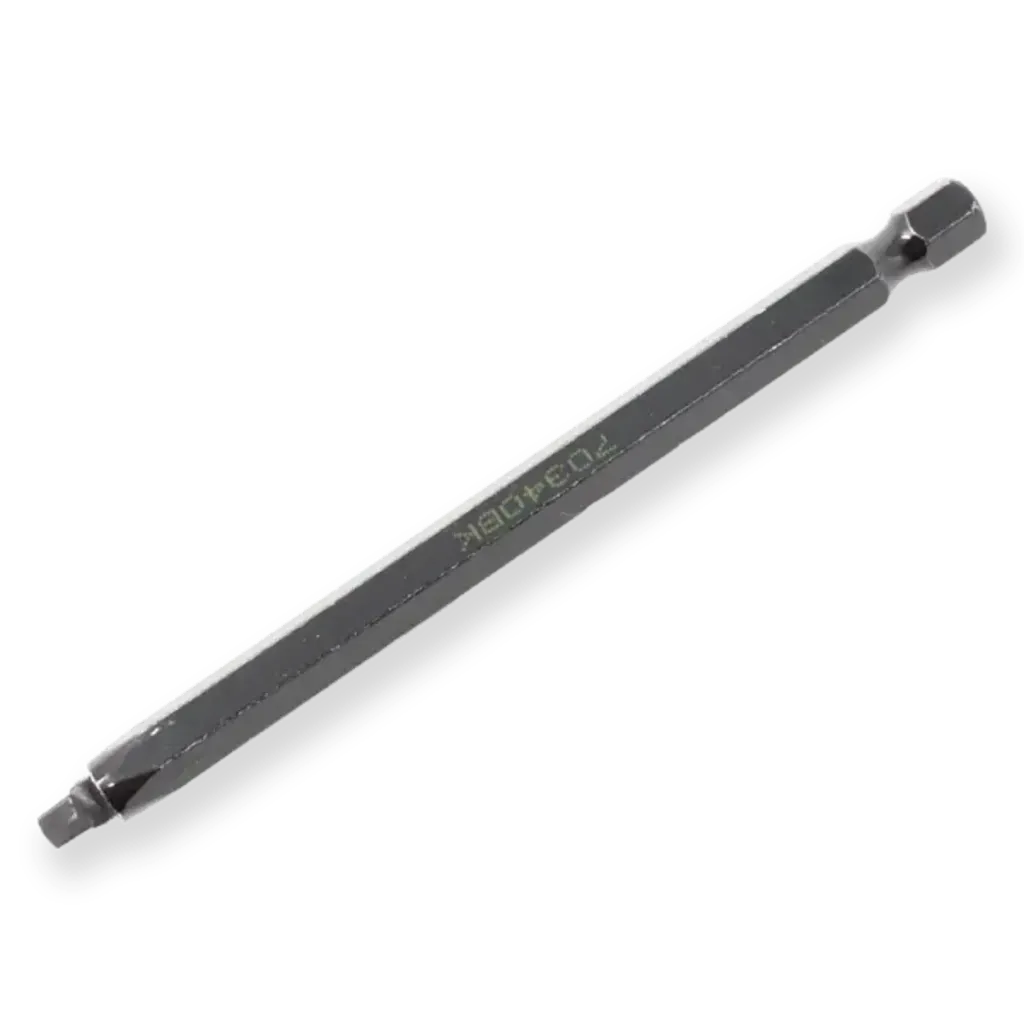 [70360BK] Driver Bit - #3 Black Square x 6"