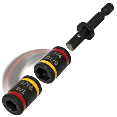 Malco C-Rhex Dble-End Magnetic 2" Hex Driver 1/4" & 5/16" -RD/YW