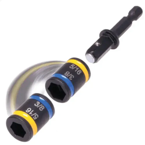 Malco C-Rhex Dble-End Magnetic 6" Hex Driver 5/16" & 3/8" -YW/BL