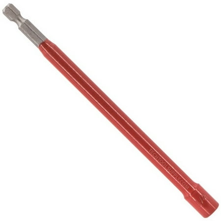 Hex Bit - 1/4" Red x 6" PKG