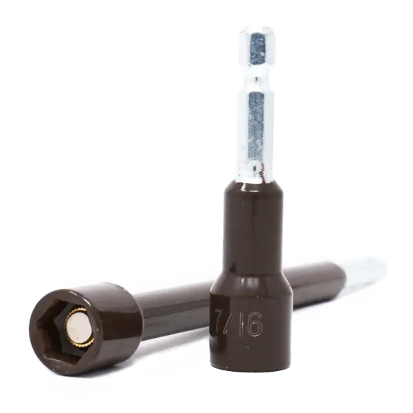 Hex Bit - 7/16" Brown x 2.5" PKG