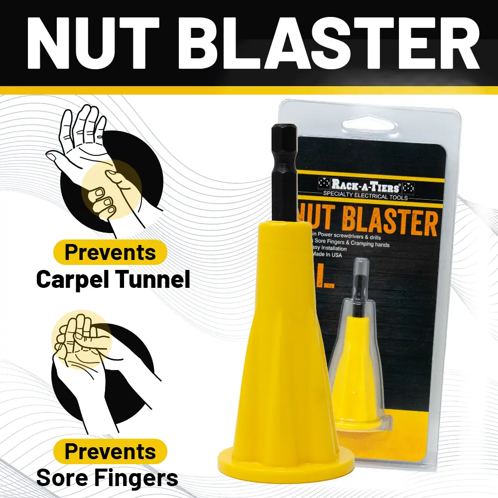 Rack-A-Tiers 72101 The Nut Blaster XL - Universal Wire Connector Tool by Rack-A-Tiers