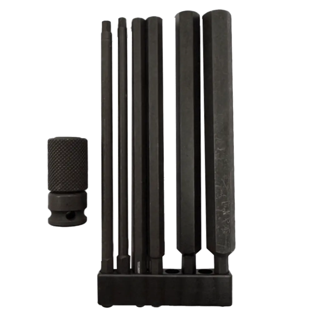Allen Head Bit Kit -7 pcs w/Holder -packaged