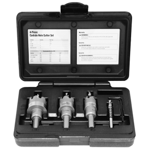 Steel Hole Cutter Kit 4 pc