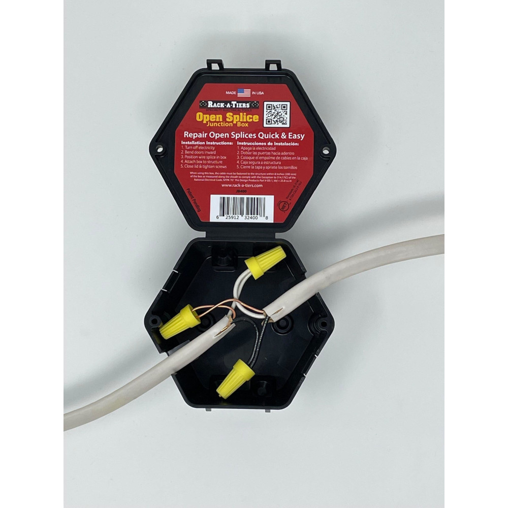 [JB400.P25] Open Splice Junction Box 4" -Pack of 25 pcs