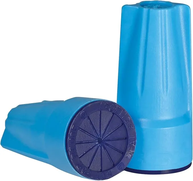 Aqua/Blue Outdoor Waterproof Connectors (Qty 50)