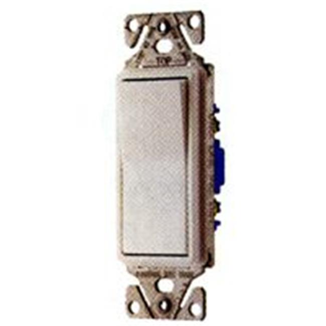 [7504W-SP-L] Eaton 15A 120/277V 4-Way Switch Decorator 7504W-SP-L 