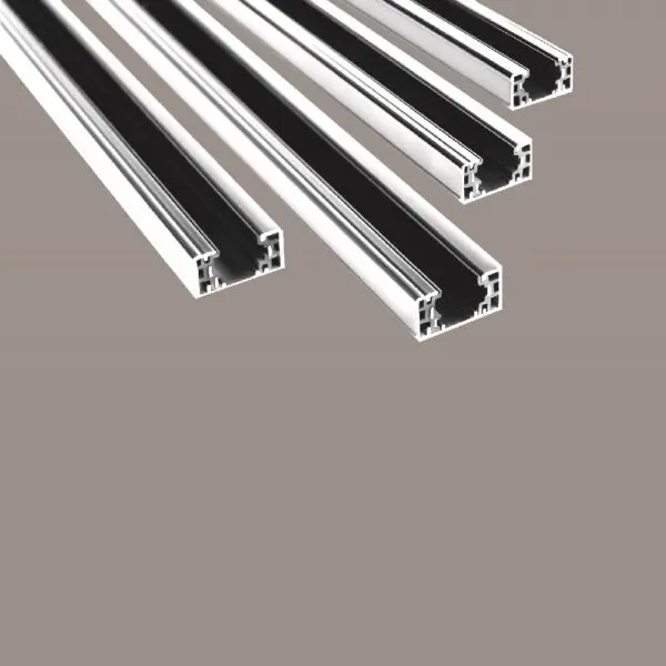 3 Wires Surface Mounted Track with 2 Endcaps 4ft White Colour