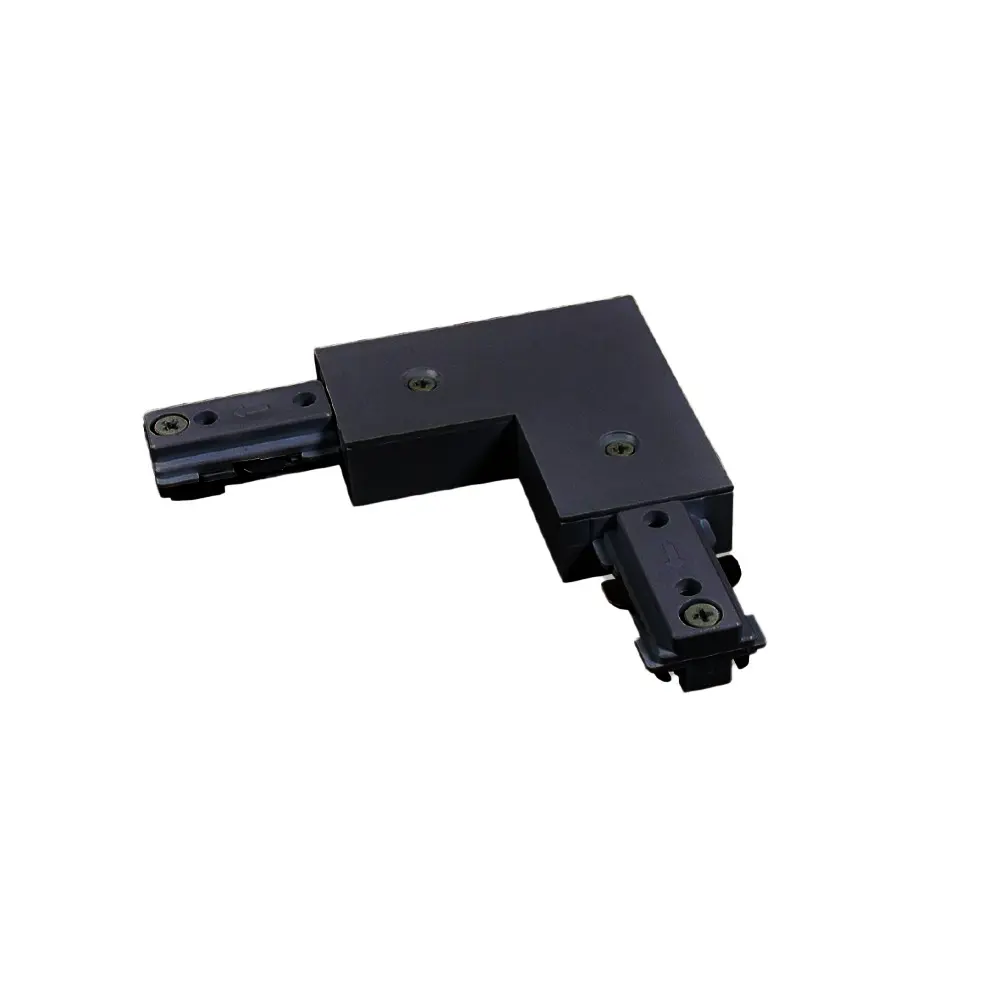 [CL-TRAH-LCON-BK] 3 Wires Surface Mounted Track Accessories L Connector Black