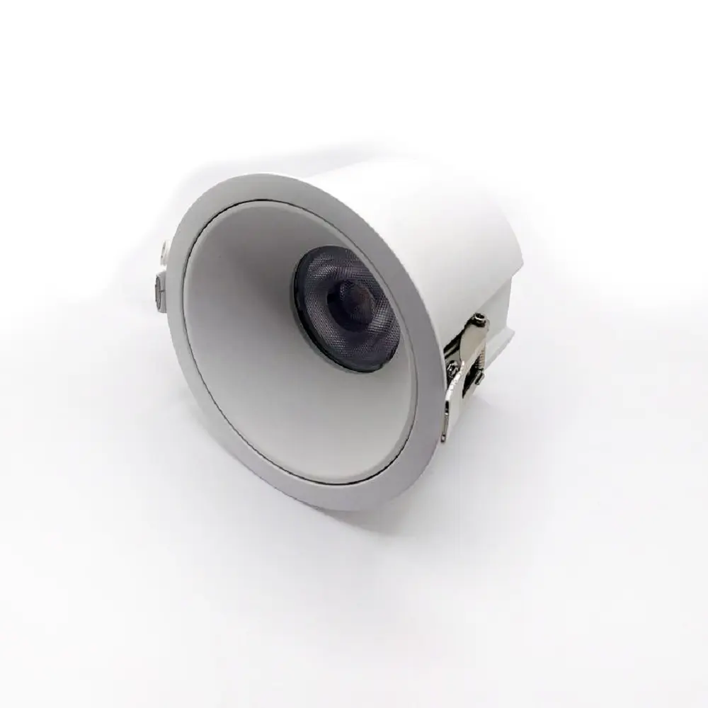 Anti Glare Recessed Single Head Downlight 120VAC 15W 1050lm Beam angle 36°